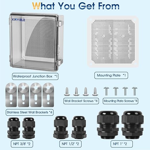Waterproof Outdoor Project ABS Plastic Junction Box IP67 Weatherproof Dustproof - Image 7