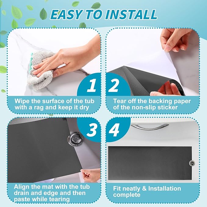 16" x 40" Non Slip Bathtub Mat - Image 5