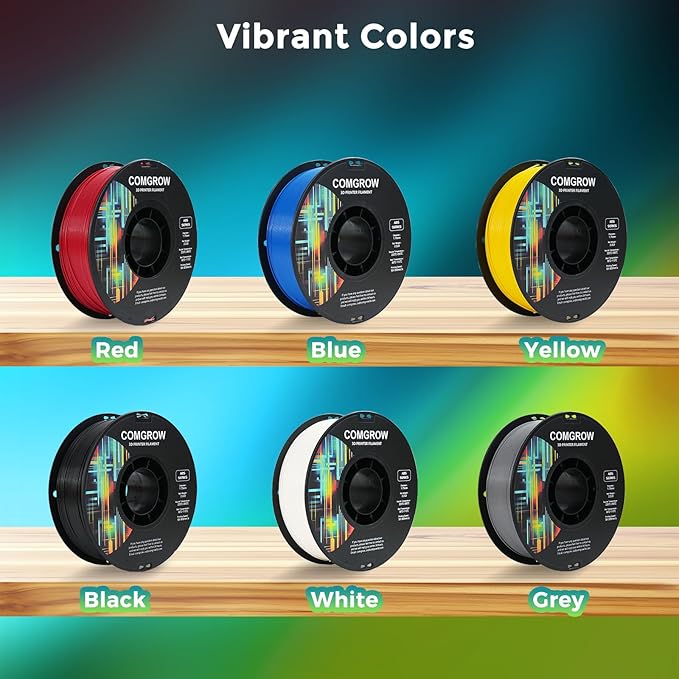 Comgrow ABS 3D Printer Filament 1.75mm, Heat Resistant 3D Printing Filament - Image 6
