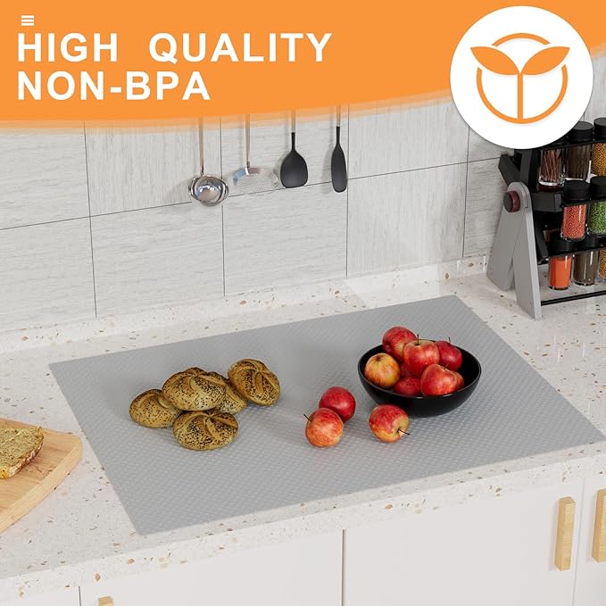 Shelf Liners for Kitchen Cabinets 16-inch: Waterproof Non-Adhesive Drawer Liner - Image 7