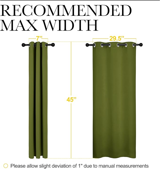 NICETOWN Christmas Bedroom Curtain Panels Blackout Draperies, Holiday Christmas - Image 7