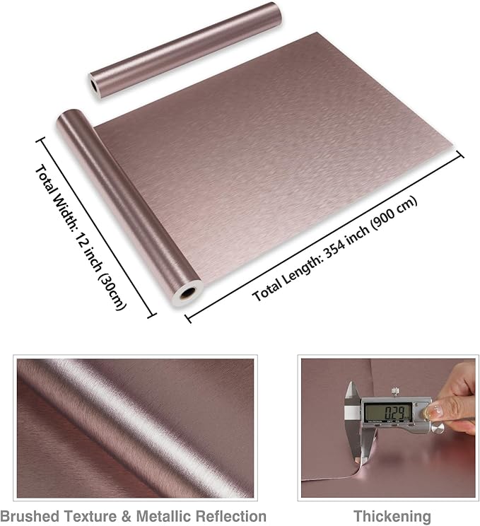 CRE8TIVE Rose Gold Stainless Steel Contact Paper - Image 8
