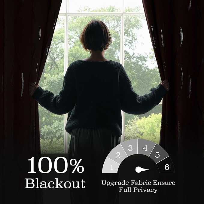 NICETOWN 100% Blackout Pink Curtains - Image 2