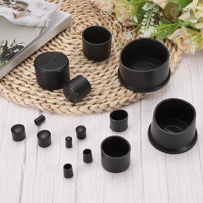 uxcell 24pcs Round Chair Leg Caps 28mm/1.1" PVC Chair Leg Floor Protectors - Image 3
