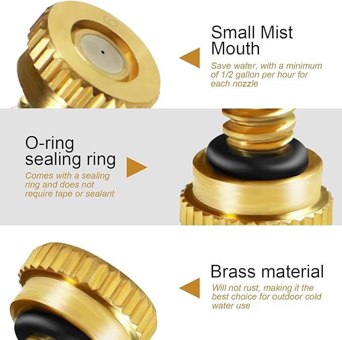 KUWAN 30pcs Brass Misting Nozzles - Image 3