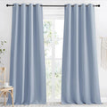 NICETOWN Blackout Curtain 118 inch Long, Vintage Blue, W55 x L118, 1 Panel by NICETOWN