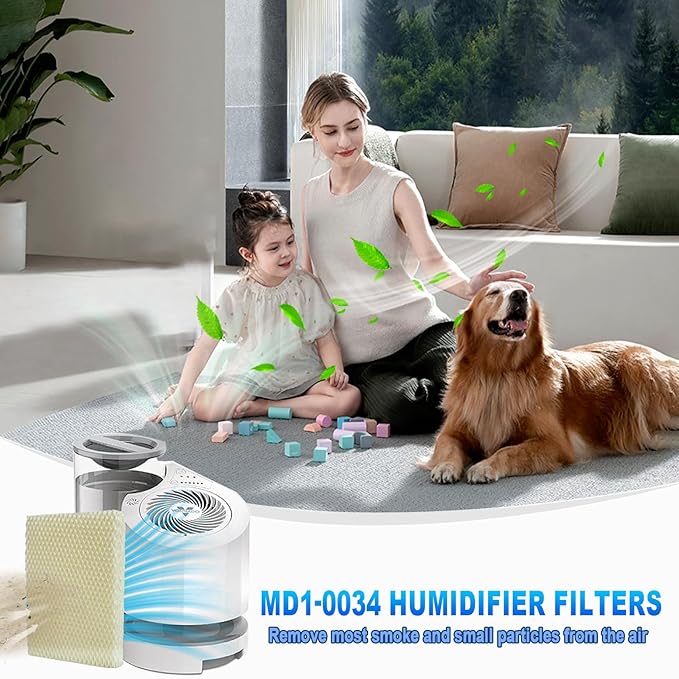 LIYYOO MD1-0034 Humidifier Filters, Replacement Humidifier Wick Compatible - Image 7