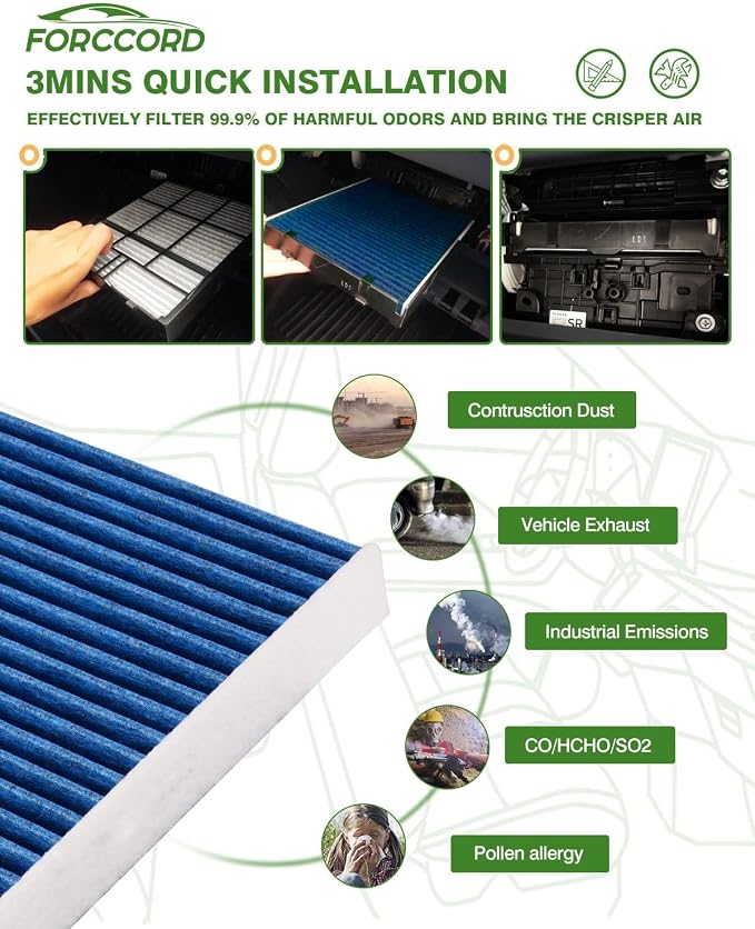 4-Pack Cabin Air Filter Fits for Mercedes-Benz ML250 ML350 ML400 ML550 ML63 AMG - Image 6