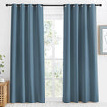 NICETOWN Blackout Curtain 86 inch Long, Smoky Blue, W55 x L86, 1 Panel by NICETOWN