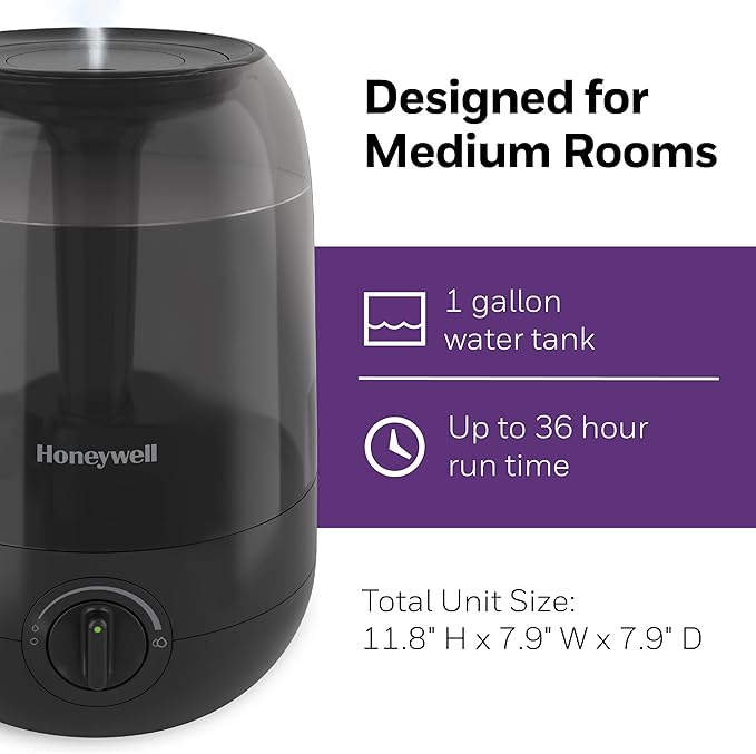 Honeywell Ultra Comfort Cool Mist Humidifier, No Filter, Cleaning Brush Included - Image 6