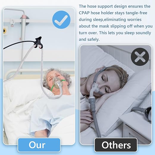 QCWN CPAP Hose Holder for Bed Flexible CPAP Tube Holder Stand - Image 6