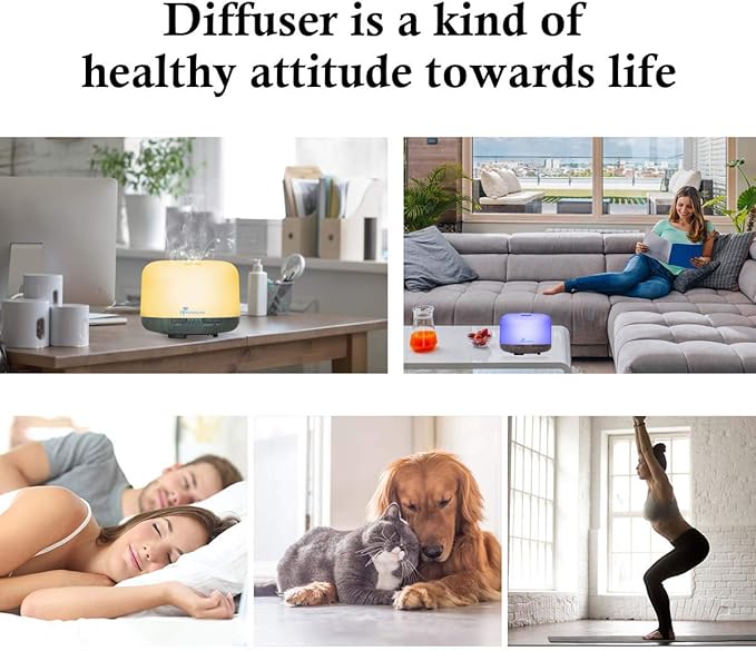 Diffuserlove Essential Oil Diffuser 500ML Aromatherapy Diffuser Mist - Image 5