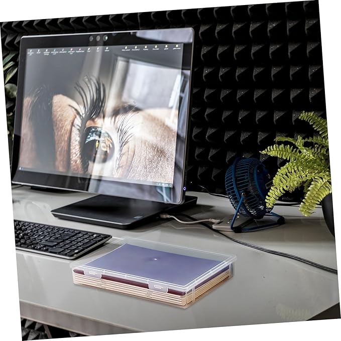 jojofuny Document Organizer Box Transparent Storage Case - Image 5