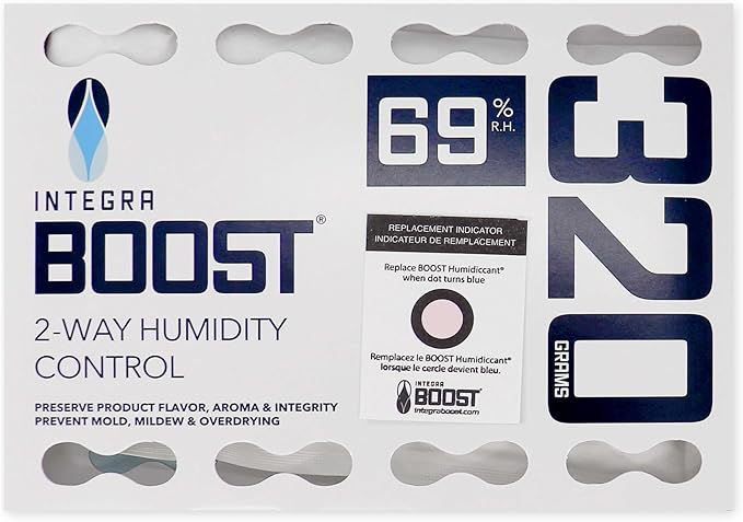 Integra Boost 69% RH, 2 Way Humidity Control Packs – 320g Size by IntegraSpecialtyProducts