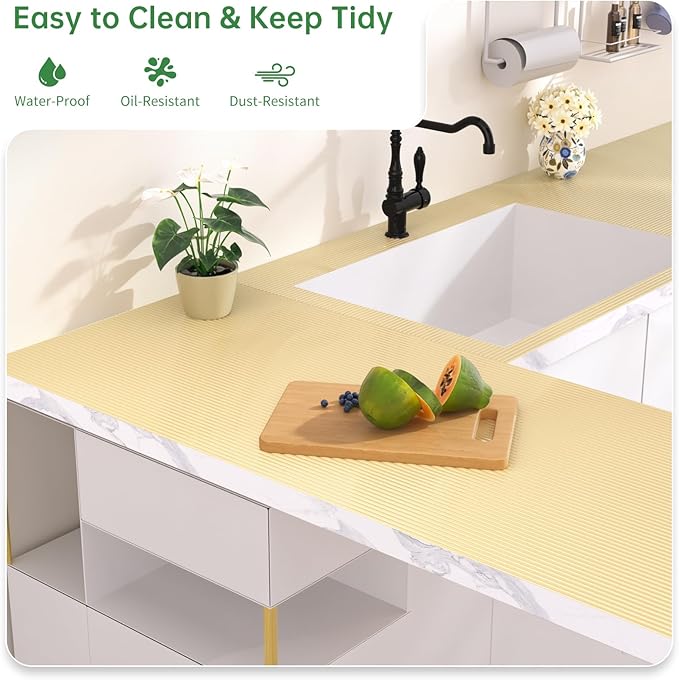 Shelf and Drawer Liner for Kitchen Cabinet, Non-Adhesive 12in x 240in - Image 4