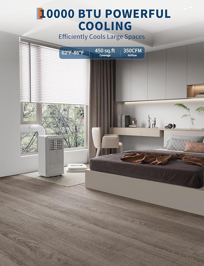 GarveeLife Powerful 10, 000 BTU Portable Air Conditioner - Image 4
