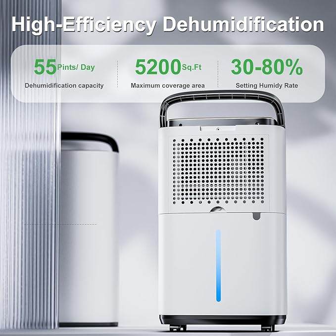 55 Pint Portable Dehumidifier - Image 3