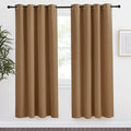 NICETOWN Gold Brown Curtain 78 inch Long, 1 Panel, W55 x L78, Grommet Blackout by NICETOWN