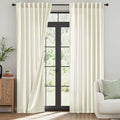 MIULEE Ivory Thermal Insulated Curtains 84 Inch Long 2 Panels Set by MIULEE