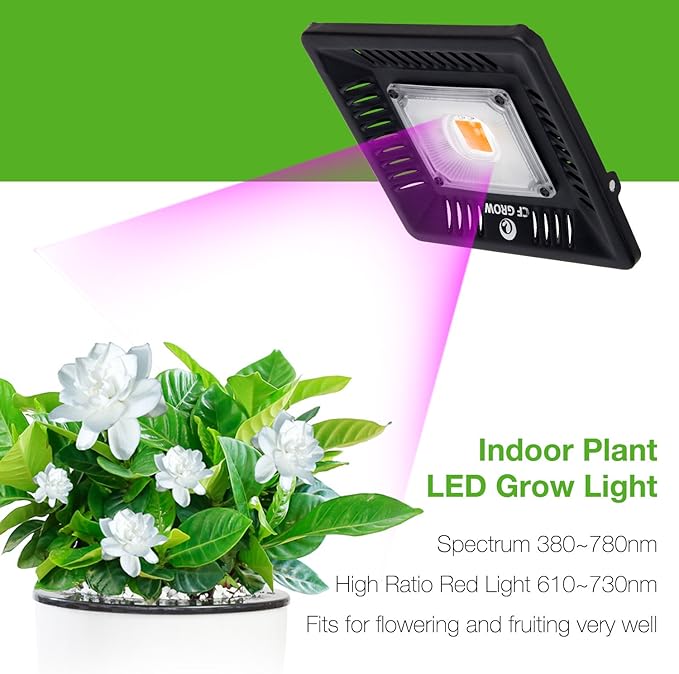 Waterproof 100W LED Grow Light Full Spectrum, New Technology COB LED Grow Light - Image 2