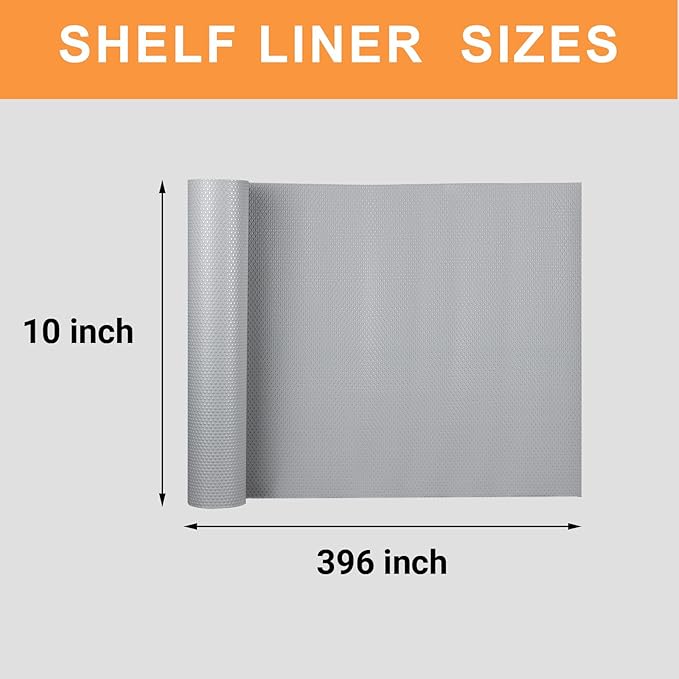 Shelf Liners for Kitchen Cabinets Waterproof: 10 Inch Wide Drawer Liner Light - Image 8