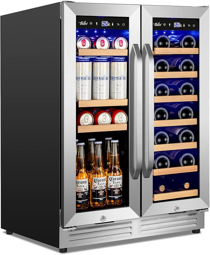 Wine and Beverage Refrigerator Upgraded, 24 Inch Beverage Refrigerator Cooler - Image 9