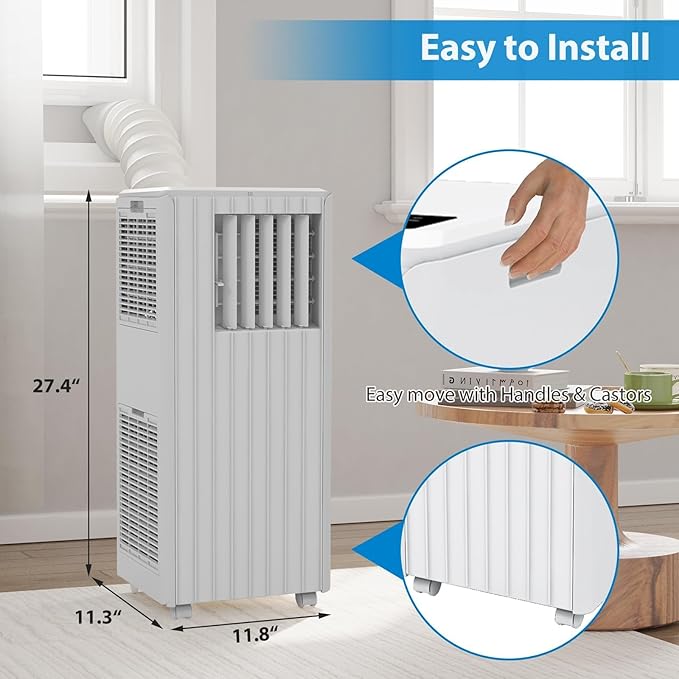 8, 000 BTU Portable Air Conditioner, Smart Control, Cools Up to 350 Sq. Ft. - Image 6