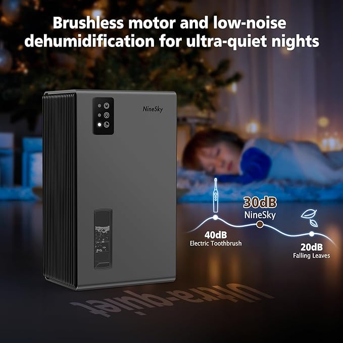 NineSky Dehumidifiers for Home, 95 OZ Water Tank, Dehumidifiers for Bathroom - Image 6