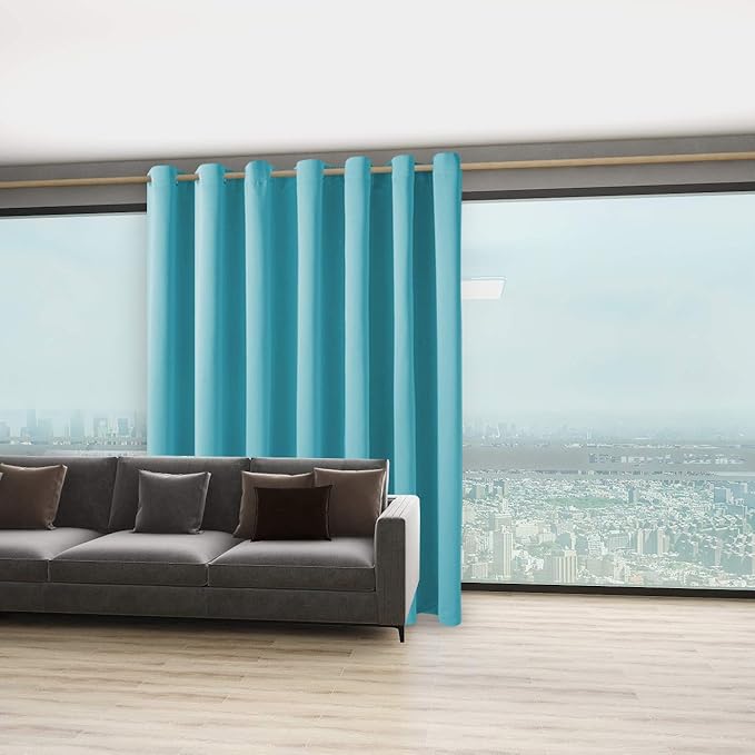 BONZER Extra Wide Room Divider Curtain Total Privacy Wall Noise Reducing - Image 5