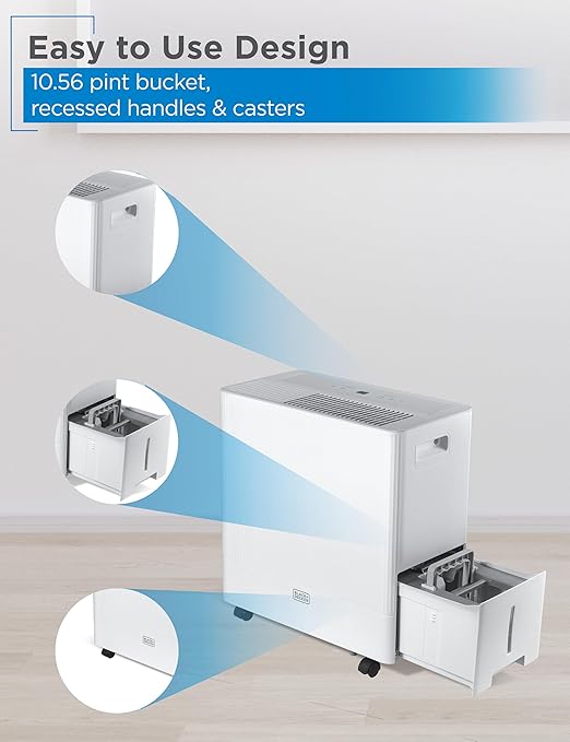 BLACK+DECKER 30-Pint Portable Dehumidifier, Dehumidifier - Image 5