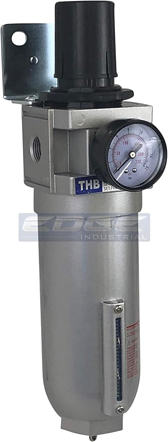 3/4" NPT HIGH FLOW AIR PRESSURE REGULATOR & PARTICULATE FILTER WATER TRAP COMBO - Image 2