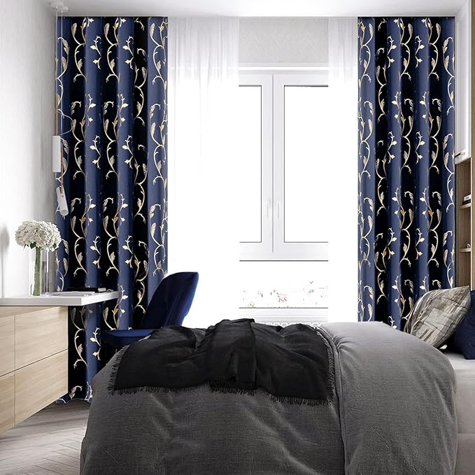 BUHUA Blackout Curtains 108 Inches Long, Living Room Curtains & Drapes - Image 6