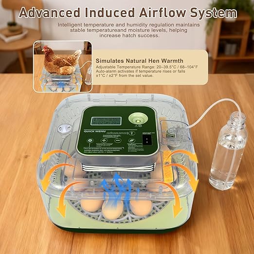 4th Gen – 12 Egg Fully Automatic Incubator, 2026 Upgraded Design, Intelligent - Image 5