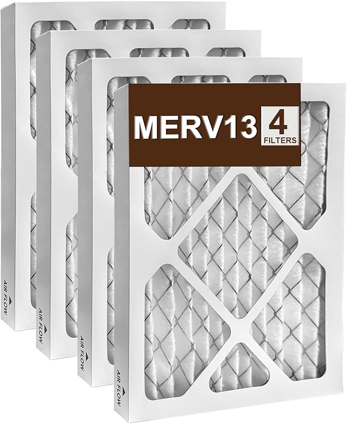 4 Pack 9 x 11 x 1 MERV 13 Replacement Dehumidifier Filters, Compatible by BEAUFAN