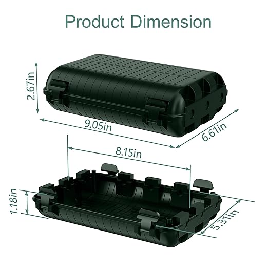 Outdoor Waterproof Electrical Box, 2 Pack Large Extension Cord Cover Protector - Image 4
