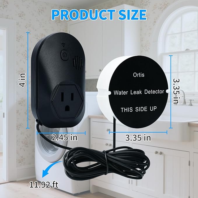 Water Alarm Leak Detector, Ortis Leak Detector Alarm, 95 DB, Prevent Serious - Image 5