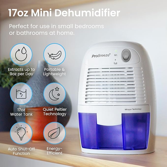 Pro Breeze Dehumidifiers for Home, 215sqft Small Dehumidifiers for Room - Image 5
