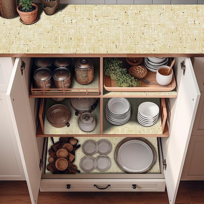 12" W x 120" L Non Adhesive Shelf Liner Kitchen Drawer Liner Pantry Liner - Image 3