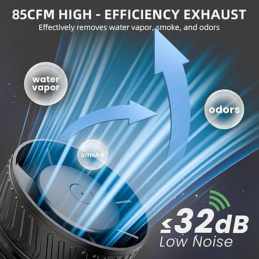 4 Inch Inline Fan with Switch, Upgraded Inline Duct Fans High-Efficiency - Image 3