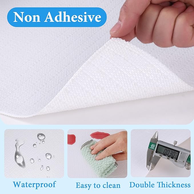 Shelf Liners for Kitchen Cabinets 17in x 30FT Non Adhesive Drawer Liner White - Image 2