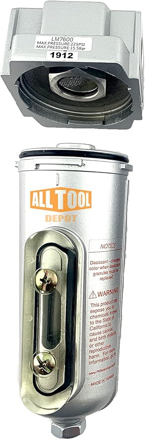 3/4" NPT Heavy Duty Compressed Air In Line Filter Desiccant Dryer Moisture - Image 5