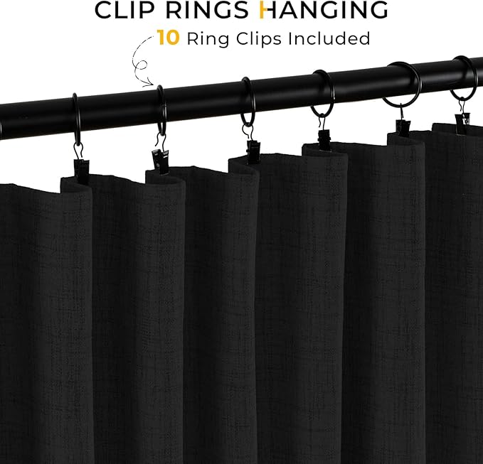 INOVADAY Thermal Sliding Door Curtains 100% Blackout Curtains - Image 3