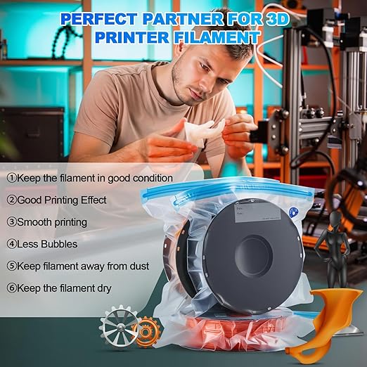 AGPTEK 3D Printer Filament Storage Bags 11.8×13.4 inch - Image 5