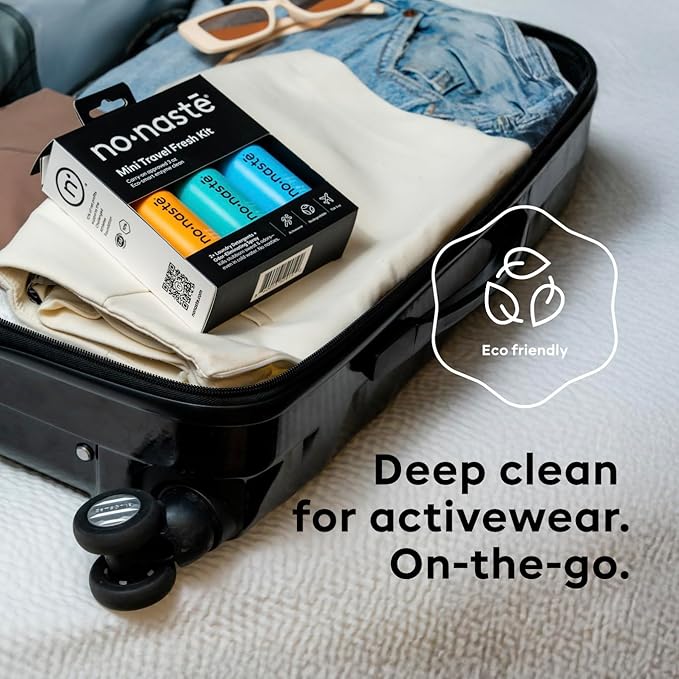 Nonaste Mini Travel Fresh Kit – TSA Approved Odor Eliminating Spray & Laundry - Image 6