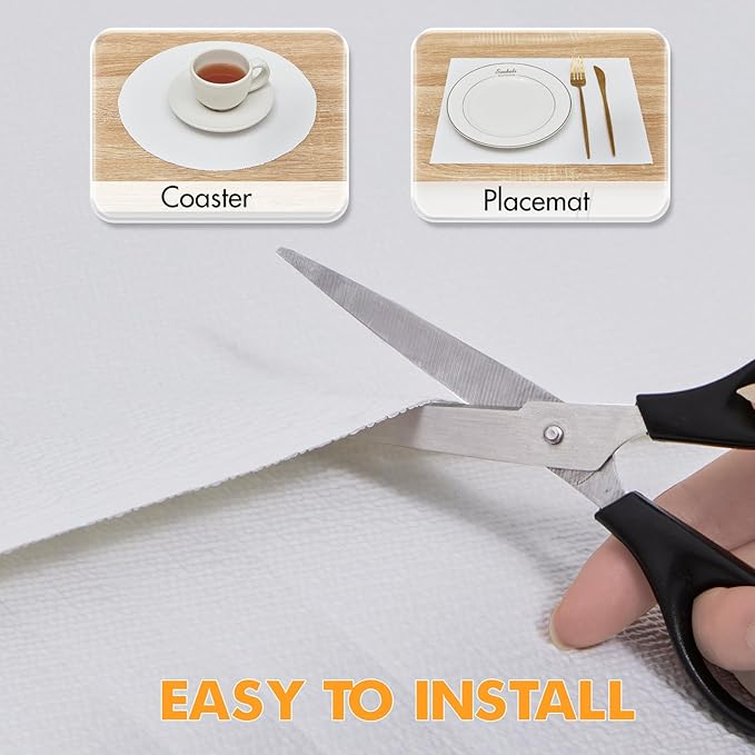 Viseeko Shelf and Drawer Liner for Kitchen Cabinet, Non-Adhesive Cabinet Liners - Image 6