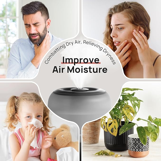 Clarston Humidifiers for Bedroom, 2L Top Fill - Image 9