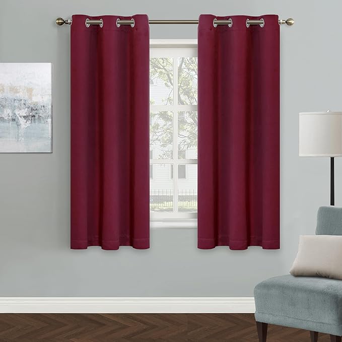 MYSKY HOME Grommet top Thermal Insulated Window Blackout Curtains, 42 x 63 Inch by MYSKYHOME