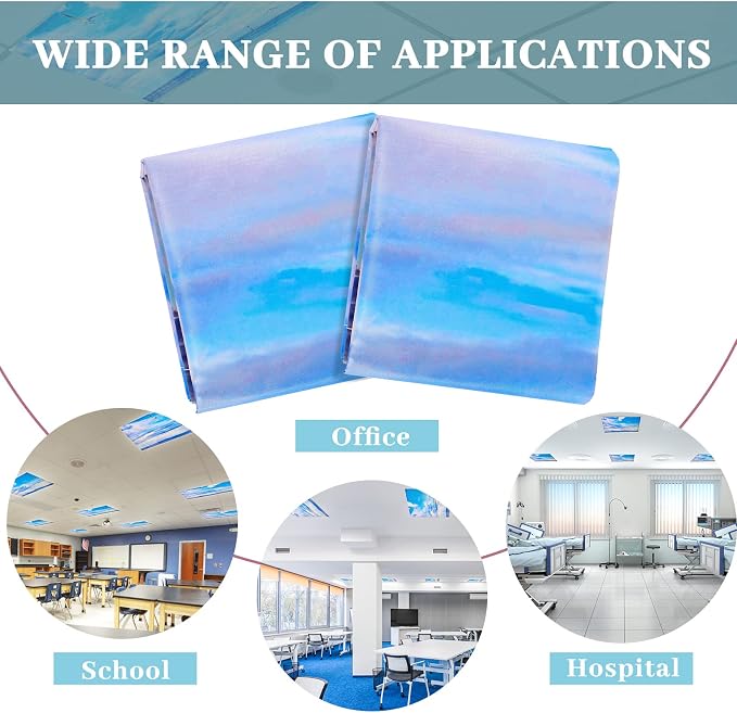 Hortsun 4 Pack Fluorescent Light Covers 4 x 2 Feet Magnetic Light Cover - Image 5