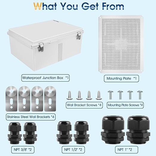 Waterproof Outdoor Project ABS Plastic Junction Box IP67 Weatherproof Dustproof - Image 7