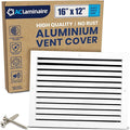 16x12 Inch Air Return Vent Cover Decorative – Premium Aluminum AC Vent Cover by LAMINAIRE